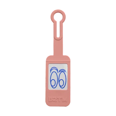 Baboon To The Moon Luggage Tag In Pink