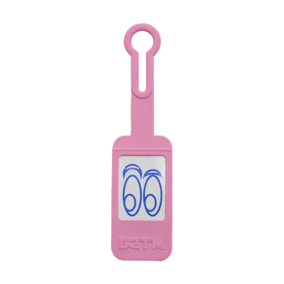 Baboon To The Moon Luggage Tag In Pink