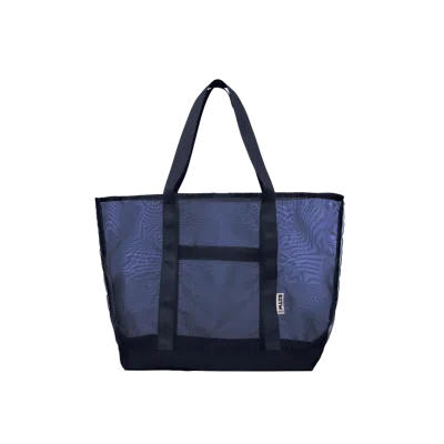 Baboon To The Moon Mesh Tote In Blue