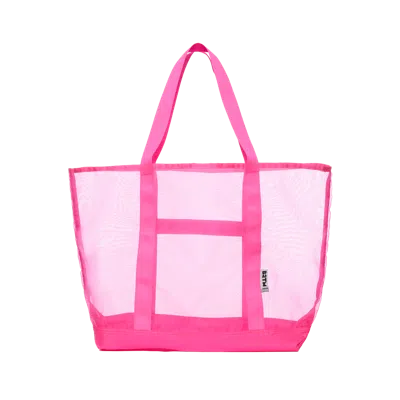 Baboon To The Moon Mesh Tote In Pink