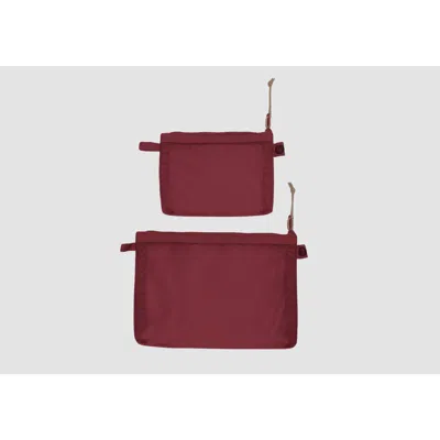 Baboon To The Moon Monomesh Pouch Set In Black Cherry