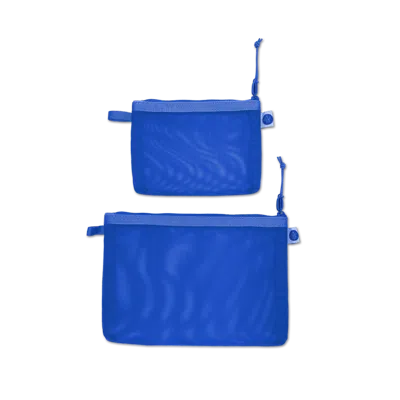 Baboon To The Moon Monomesh Pouch Set In Blue