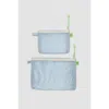 Baboon To The Moon Monomesh Pouch Set In Drizzle