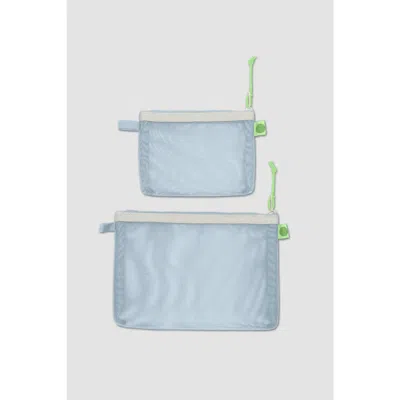 Baboon To The Moon Monomesh Pouch Set In Drizzle