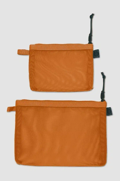 Baboon To The Moon Monomesh Pouch Set In Caramel, Women's At Urban Outfitters In Brown