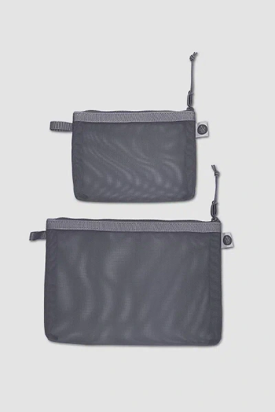 Baboon To The Moon Monomesh Pouch Set In Light Grey, Women's At Urban Outfitters In Light Grey