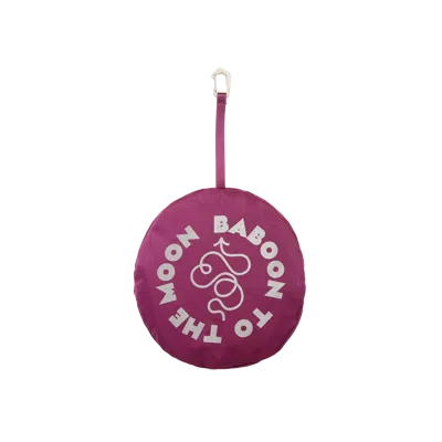 Baboon To The Moon Packable Tote In Purple