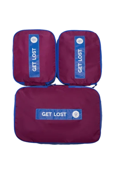 Baboon To The Moon Packing Cube Set In White