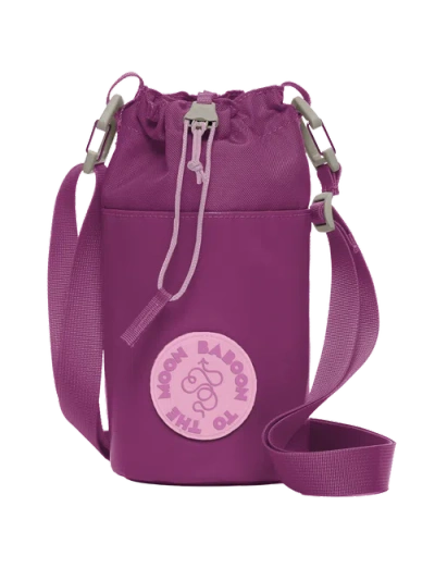 Baboon To The Moon Water Bottle Sling In White