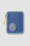 Baboon To The Moon Zip Wallet In Blue