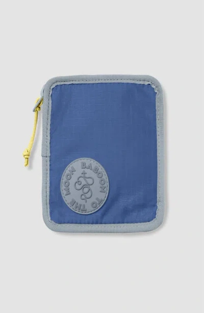 Baboon To The Moon Zip Wallet In Blue