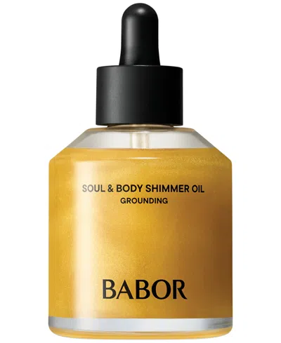 Babor Soul And Body Grounding Shimmer Oil, 3.38 Oz. In Transparent