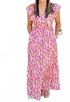 Babs+birdie Kaylani Maxi Dress In Pink Multi In Pink