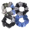 Babs Boutique Nyc Women's Blue / Black Babs Eco-chic Scrunchies - Variety Pack Of Four - Small Four Inch