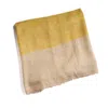 Babs Boutique Nyc Women's Neutrals / Yellow Cashmere Stole - Beige With Yellow In Yellow