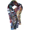 Babs Boutique Nyc Women's Silk Georgette Graffiti Print Scarf
