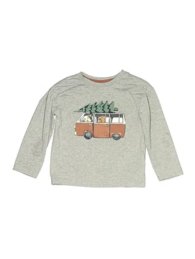 Pre-owned Baby Aspen Kids' Long Sleeve T-shirt In Gray