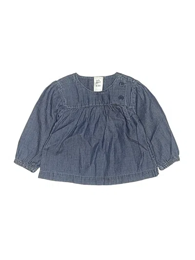 Pre-owned Baby B'gosh Babies' 3/4 Sleeve Blouse In Blue
