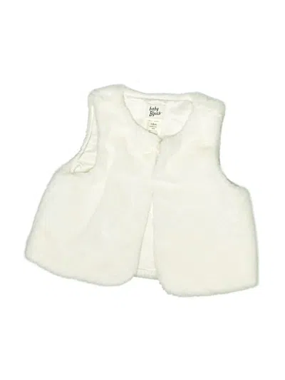 Pre-owned Baby B'gosh Kids' Faux Fur Vest In Ivory