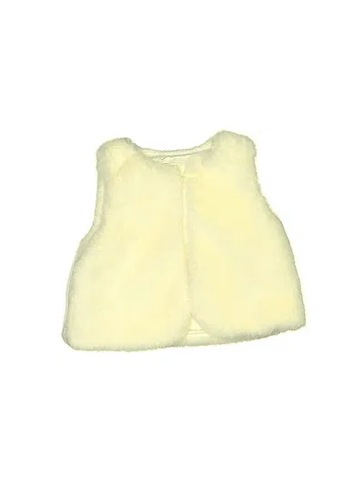 Pre-owned Baby B'gosh Babies' Faux Fur Vest In Yellow