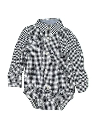 Pre-owned Baby B'gosh Kids' Long Sleeve Onesie In Blue