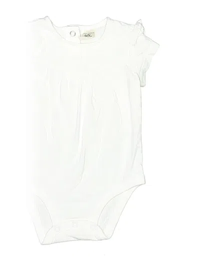 Pre-owned Baby B'gosh Babies' Short Sleeve Onesie In Ivory
