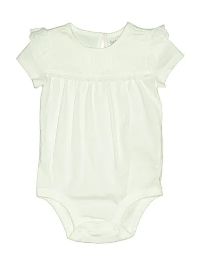 Pre-owned Baby B'gosh Babies' Short Sleeve Onesie In White