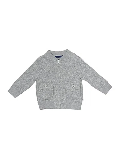 Pre-owned Baby B'gosh Babies' Zip Up Hoodie In Gray