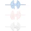 Baby Bling 3-pack Baby Fab Skinny Bow Headbands In Blue Ballet