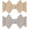Baby Bling Assorted 2-pack Sweater Bow Headbands In Blush Mushroom