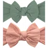 Baby Bling Headbands In Sage Rose Gold