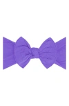 Baby Bling Babies' Knotted Bow Headband In Amethyst