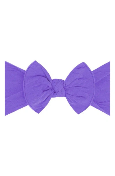 Baby Bling Babies' Knotted Bow Headband In Purple
