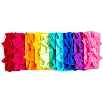 Baby Bling Knotted Bow Headband In Multi