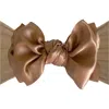 Baby Bling Satin Fab-bow-lous Headband In Brown