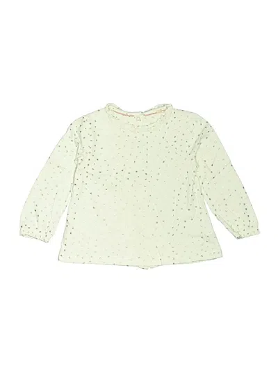 Pre-owned Baby Boden Kids' Long Sleeve Blouse In Green