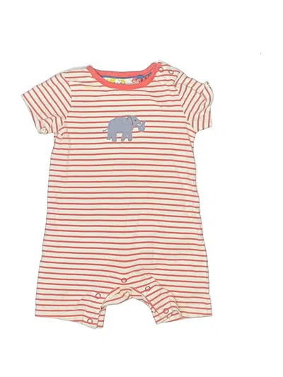Pre-owned Baby Boden Babies' Short Sleeve Onesie In Orange