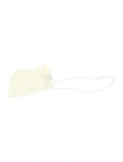 Pre-owned Baby Dior Babies' Bonnet In Yellow