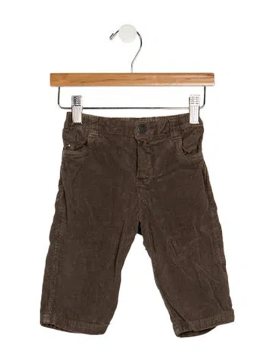 Pre-owned Baby Dior Babies' Corduroy Straight Leg Casual Pants In Brown