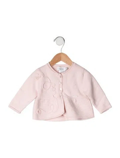 Pre-owned Baby Dior Babies' Solid Cardigan In Pink