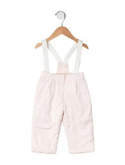 Pre-owned Baby Dior Babies' Solid Snow Pants In Pink