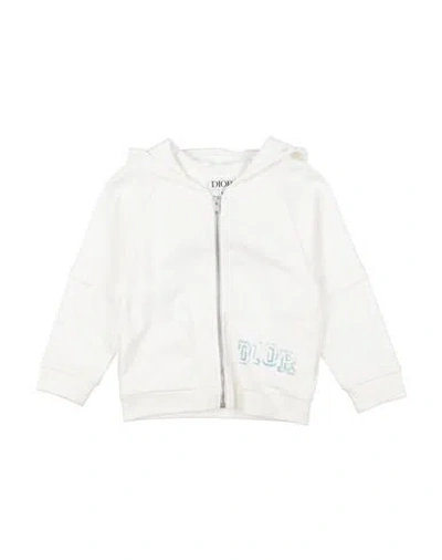 Baby Dior Toddler Girl Sweatshirt White Size 4 Cotton