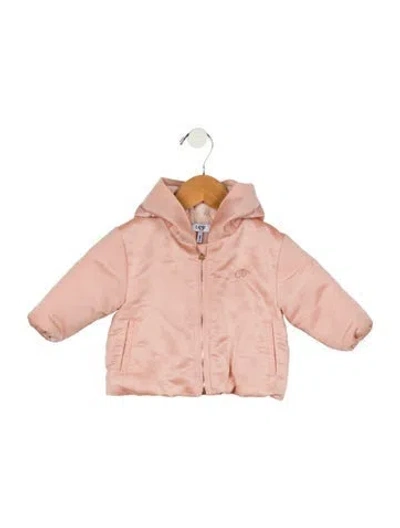Pre-owned Baby Dior Babies' Toddler Girls' Hooded Casual Jacket In Pink