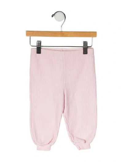 Pre-owned Baby Dior Babies' Waffle Knit Leggings In Pink