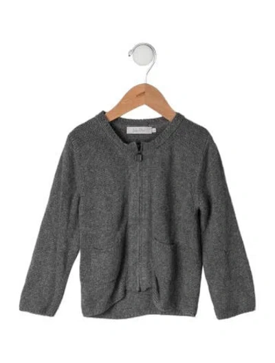 Pre-owned Baby Dior Babies' Zip Cardigan In Grey