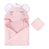 Baby Essentials 2-pc. Hooded Towel In Pink