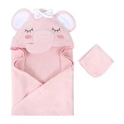 Baby Essentials Babies' 2-pc. Hooded Towel In Pink