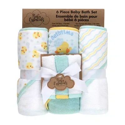 Baby Essentials 6-pc. Hooded Towel In Blue