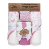 Baby Essentials 6-pc. Hooded Towel In Pink