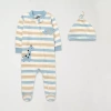Baby Essentials Baby Boys 2-pc. Sleep And Play In Blue